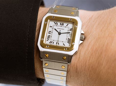 gold santos cartier|cartier santos carree gold.